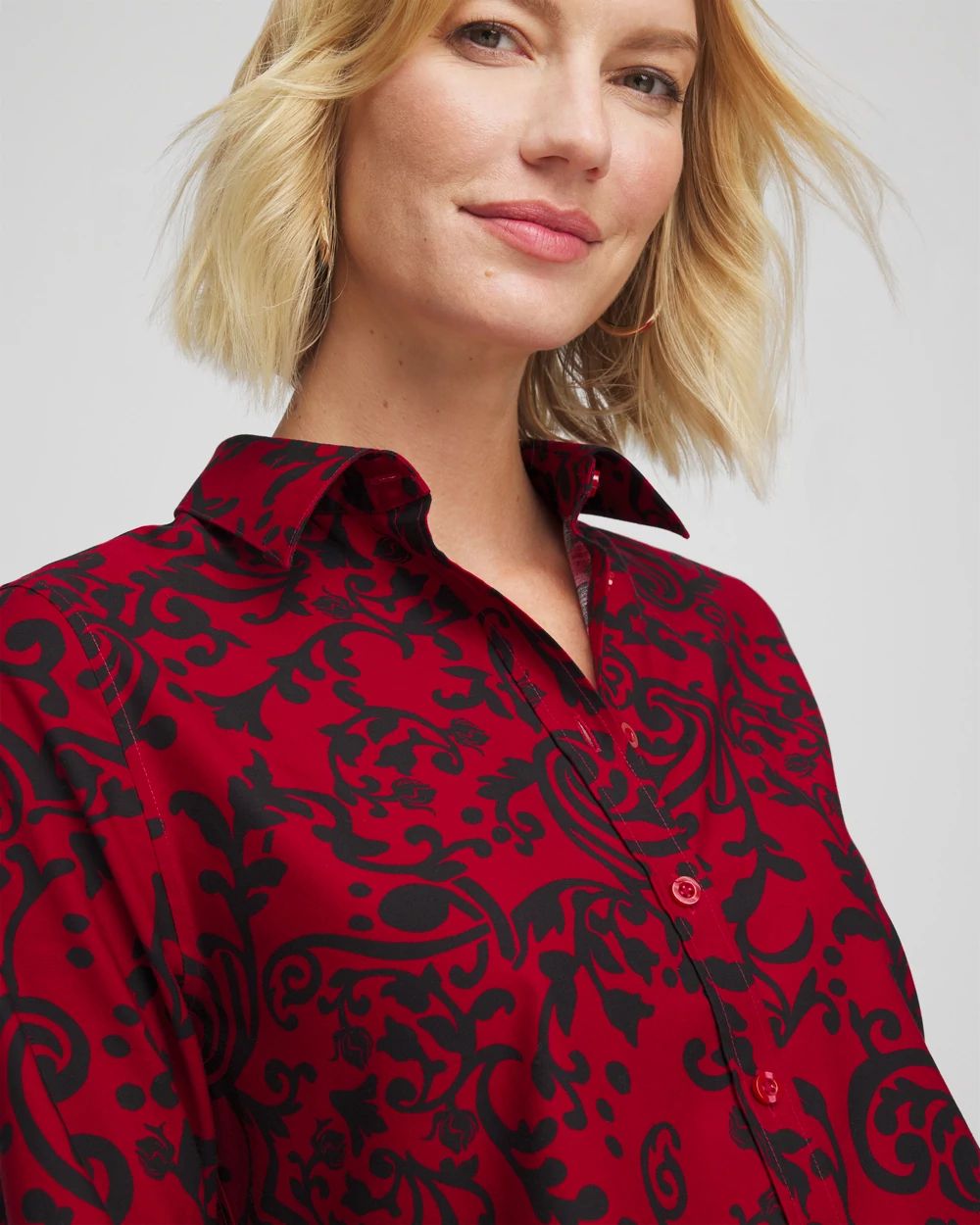 No Iron™ Vinstra Scrolls Shirt | Chico's